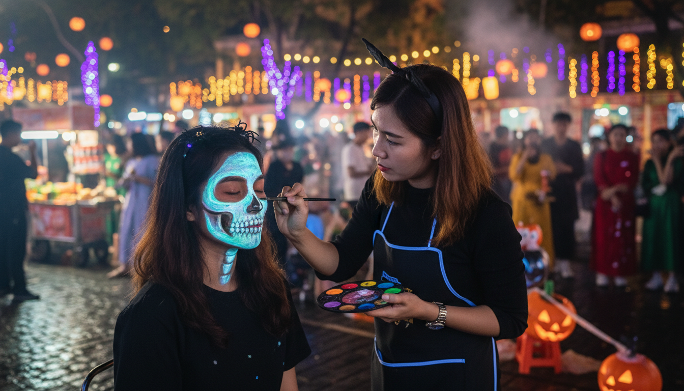 Dịch Vụ Vẽ Mặt Halloween Tại Bình Phước. Ảnh 1 Dịch Vụ Vẽ Mặt Halloween Tại Bình Phước. Ảnh 1